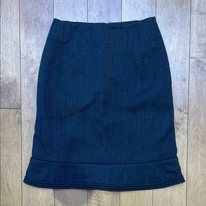 Marni wool skirt XS (38) short peplum dark gray zipper Italian high waisted
